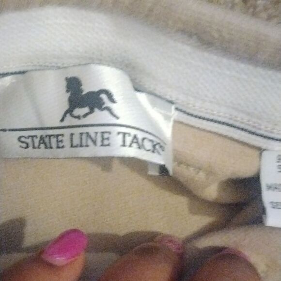 State Line Tack riding pants, size 12(zipper flap light  spot and mark back - Picture 3 of 8
